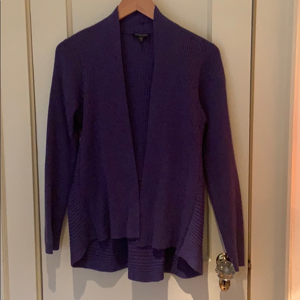 Eileen Fisher perfect periwinkle purple cardigan
